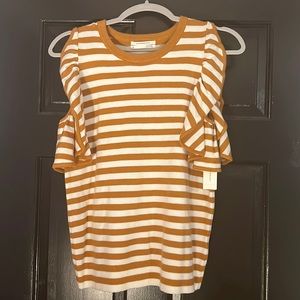 Anthropologie ruffled sweater tank :: Size M :: NWT